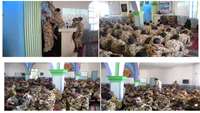 برگزاری همایش مضرات دخانیات بین سربازان پادگان درجزین شهرستان مهدی شهر 