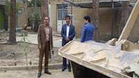 نشست مشترک دکتر خادمی رئیس شبکه بهداشت درمان با مهندس نصرتی شهردار دامغان.