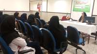 جلسه نهضت روشنگری و جهاد فرهنگی با تاکید بر رسانه ها و سبک زندگی در بیمارستان معتمدی گرمسار