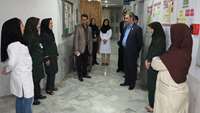 بازدید سرزده رئیس دانشگاه در اولین نیمه شب سال 1395 از مرکز آموزشی پژوهشی درمانی امیرالمومنین(ع)،