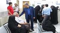 بازدید دکتر شادنوش رئیس دانشگاه از کلینیک فوق تخصصی دانشگاه
