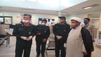 حضور سرهنگ ذوالفقاري فرمانده سپاه شهرستان مهديشهر در شبكه بهداشت و درمان شهرستان