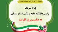 پیام تبریک دکتر دانائی رئیس دانشگاه علوم پزشکی استان سمنان به مناسبت روز کارمند