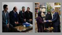 دیدار و حضور رئیس دانشگاه علوم پزشکی استان سمنان در منزل تعدادی از بازنشستگان دانشگاه