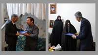 دیدار رئیس دانشگاه علوم پزشکی استان سمنان با خانواده شهید بزرگوار و رزمنده سرافراز دفاع مقدس  
