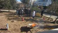 مانور اطفاء حریق در مرکز بهداشت سمنان برگزار شد