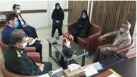 ديدار فرمانده سپاه پاسداران شهرستان گرمسار با مدير شبكه بهداشت و درمان اين شهرستان