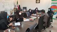 جلسه برون بخشي شبكه بهداشت و درمان شهرستان سرخه و اداره آموزش و پرورش اين شهرستان به مناسبت هفته سلامت روان