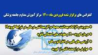 کنفرانسهای مجازی برگزار شده فروردین ماه 1400 مرکز آموزش مداوم دانشگاه