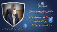 68 بیمار جدید مبتلا به کووید۱۹ در ۲۴ ساعت گذشته در بیمارستان های تحت پوشش دانشگاه بستری شدند