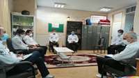 جلسه هم اندیشی مدیر حوادث و فوریت های پزشکی دانشگاه با تکنسین های فوریت های پزشکی شهرستان سرخه