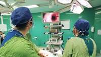 انجام اولین عمل جراحی گاسترکتومی (جراحی معده) با روش لاپاراسکوپی در بیمارستان کوثر