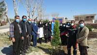 کاشت دو نهال به یاد اهداکنندگان و نام آوران اهدای عضو