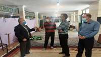 برپایی میز خدمت در روستای طزره شهرستان دامغان