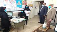 بازدید بخشدار شهر ایوان کی از مرکز واکسیناسیون کووید19 این شهر  