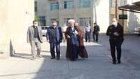 حضور امام جمعه معزز و فرماندار شهرستان دامغان در ستاد شبکه بهداشت و درمان شهرستان 