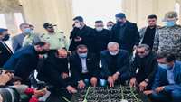 حضور وزیر بهداشت در شهرستان سمنان با ادای احترام به مقام شامخ شهدای گمنام