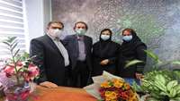 آیین قدردانی از زحمات سی ساله سرپرستار بخش CCU بیمارستان کوثر
