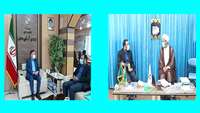 دیدار و گفتگو سرپرست مدیریت شبکه بهداشت و درمان دامغان با امام جمعه و فرماندار شهرستان 