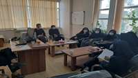 برگزاری جلسه شورای بهورزی در مرکز بهداشت شهرستان سمنان.