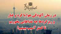 در زمان آلودگی هوا با گرد و غبار و ریزگردها چه غذاهایی بخوریم تا کمتر آسیب ببینیم؟