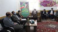 دیدار و گفتگوی دکتر تقوی سرپرست شبکه بهداشت و درمان دامغان با امام جمعه معزز دیباج 