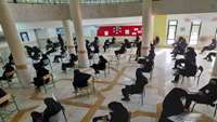 بازدید مراقبین سلامت مراکز خدمات جامع سلامت شهرستان سمنان  از محل برگزاری آزمون های مدارس