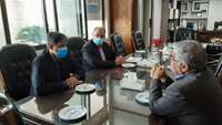 دیدار رئیس دانشگاه علوم پزشکی استان سمنان با رئیس اتاق بازرگانی، صنایع، معادن و کشاورزی سمنان 
