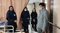 بازدید سرپرست فرماندار گرمسار از بیمارستان معتمدی به مناسبت هفته پرستار