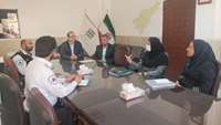 جلسه هم اندیشی رئیس اورژانس پیش بیمارستانی و مدیریت حوادث دانشگاه با مدیران حوزه سلامت مهدیشهر