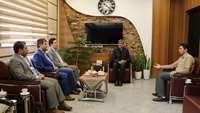 دیدار مدیر شعب بانک قرض الحسنه مهر ایران در استان سمنان با رئیس دانشگاه