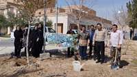 مراسم روز درخت کاری بیمارستان معتمدی برگزار شد