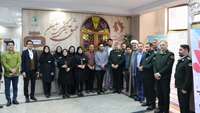 حضور فرمانده نیروی انتظامی استان سمنان در بیمارستان کوثر به مناسبت روز پرستار