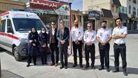 بازدید عیدانه رئیس دانشگاه از مراکز بهداشتی و پایگاه های اورژانس شهرستان های سرخه و سمنان 