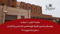 مراجعه 7 هزار و 400 بیمار به بیمارستان معتمدی و کلینیک فوق تخصصی امام خمینی (ره) گرمسار در طرح ستاد نوروزی ۱۴۰۴