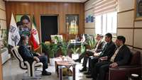 دیدار مدیر شعب بانک قرض الحسنه مهر ایران در استان سمنان با دکتر قدس رئیس دانشگاه