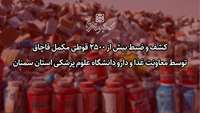 کشف و ضبط بیش از 2500 قوطی مکمل قاچاق توسط معاونت غذا و دارو دانشگاه علوم پزشکی استان سمنان