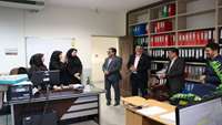 بازدید دکتر علی رشیدی پور رئیس دانشگاه از حسابداران و تبریک روز حسابدار