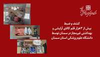 کشف و ضبط بیش از 3هزار قلم کالای آرایشی و بهداشتی غیرمجاز در سمنان 
