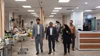بازدید سرپرست دانشگاه علوم پزشکی استان سمنان از مرکز آموزشی، پژوهشی و درمانی ولایت دامغان 