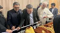 بازدید معاون فرهنگی و دانشجویی وزارت بهداشت و مدیر کل دانشجویی از روند رسیدگی به دانشجویان مصدوم حادثه اخیر   