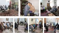 دیدار دکتر شادنوش رئیس دانشگاه با حجاج بیت الله الحرام.   