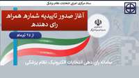 اطلاعیه هفتمین دوره انتخابات نظام پزشکی استان سمنان.