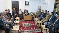 دیدار رئیس دانشگاه، معاونان و مدیران حوزه سلامت با نماینده ولی فقیه در استان به مناسبت هفته سلامت.