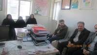 دیدار فتاحی ریاست مرکز بهداشت با بهورز خانه بهداشت رکن اباد