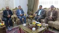 دیدار دکتر شادنوش رئیس دانشگاه با رزمنده سرافراز دکتر علی اصغر قدس