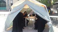 برپایی ايستگاه سلامت در نماز جمعه شهرستان گرمسار