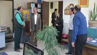 بازدید عیدانه دکتر شادنوش رئیس دانشگاه از همکاران معاونت توسعه و مدیریت منابع دانشگاه