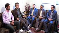 ديدار رئيس دانشگاه با فرزند شهيد میرعبدالله