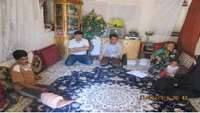 عیادت از بیمار مددجوی ساکن در روستای علا/ قدردانی از دکتر سروش نیا و مددکار اجتماعی مرکز کوثر